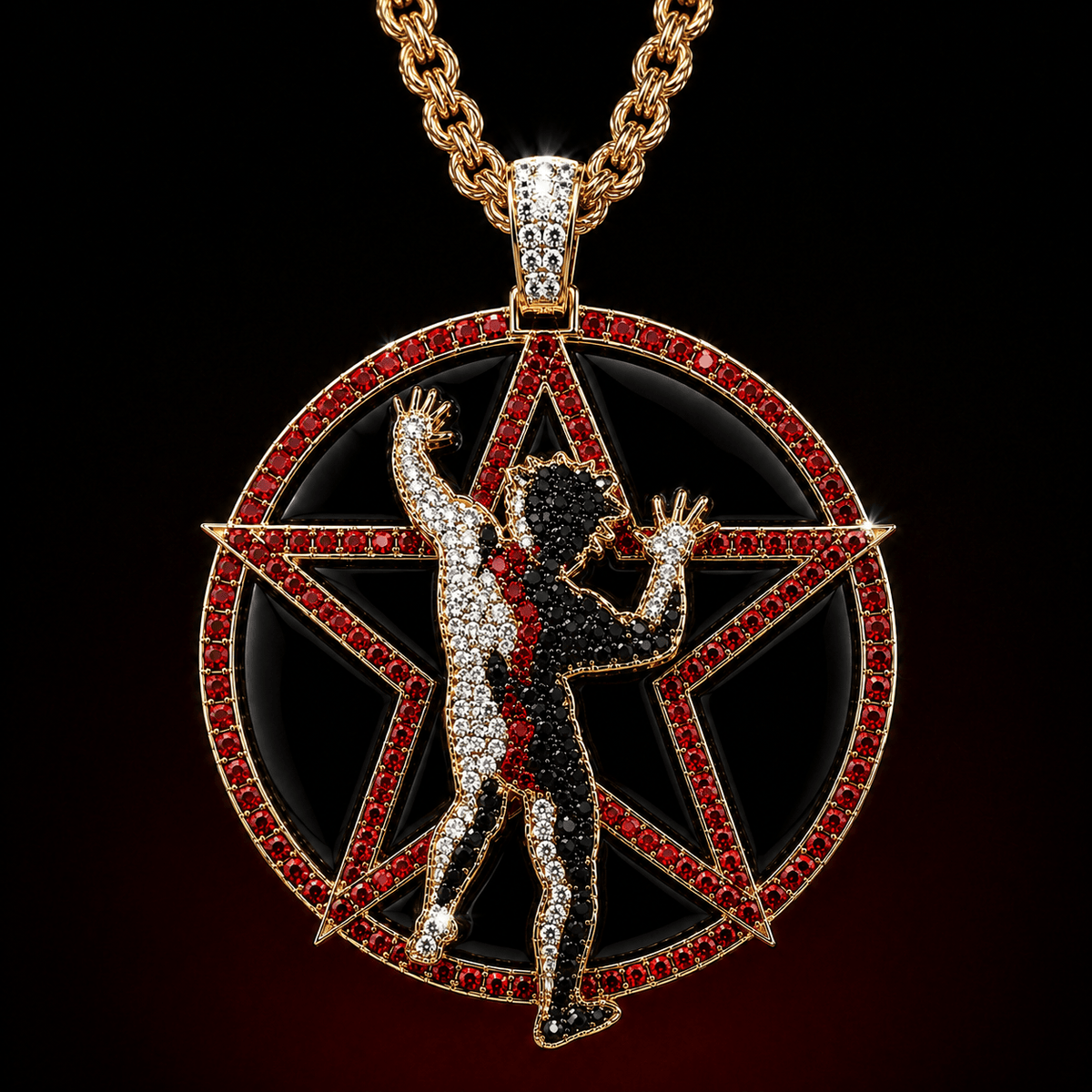 RSH Solid Gold Chain with Diamond Pendant TTTT