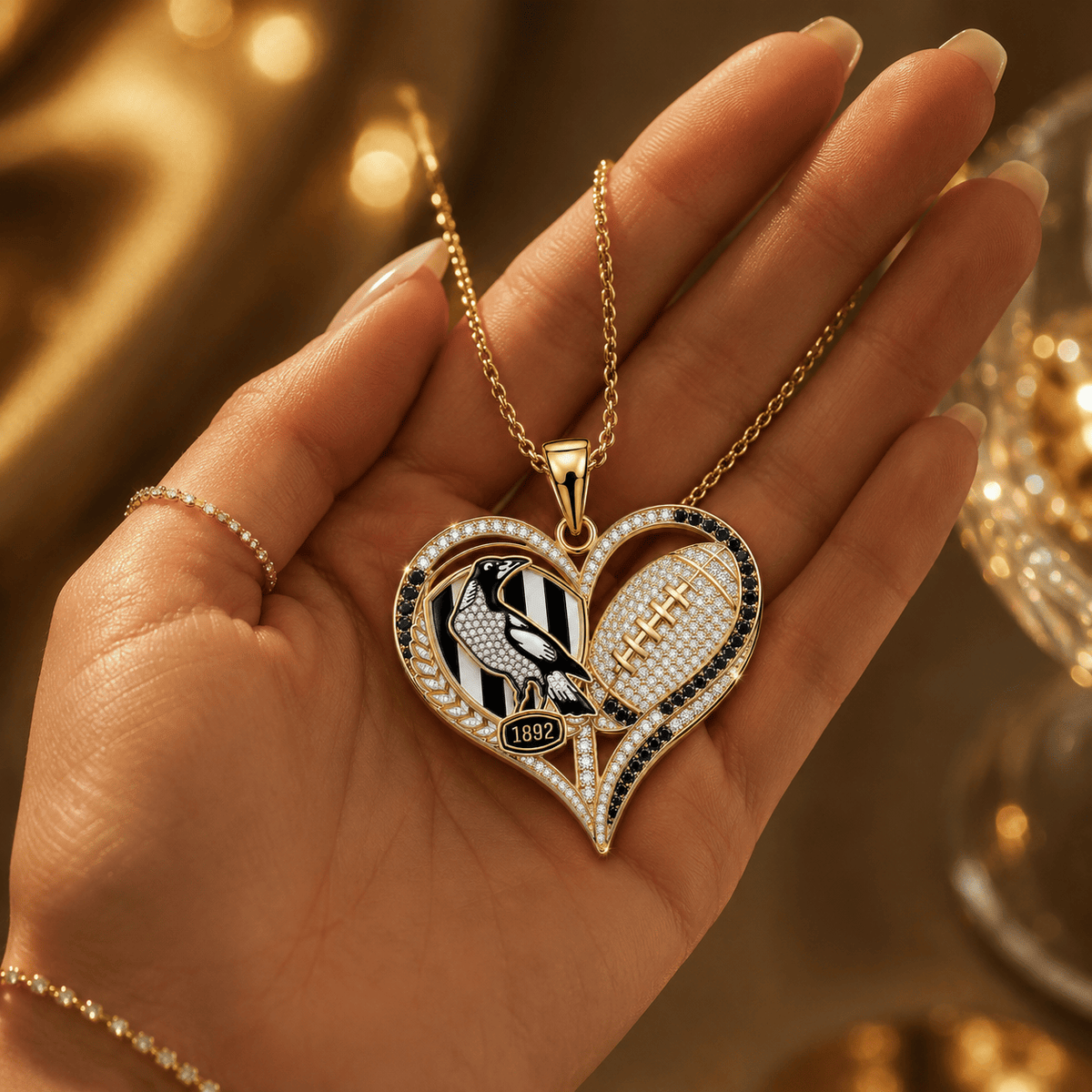 CMW Solid Gold Chain with Diamond Pendant NHVH