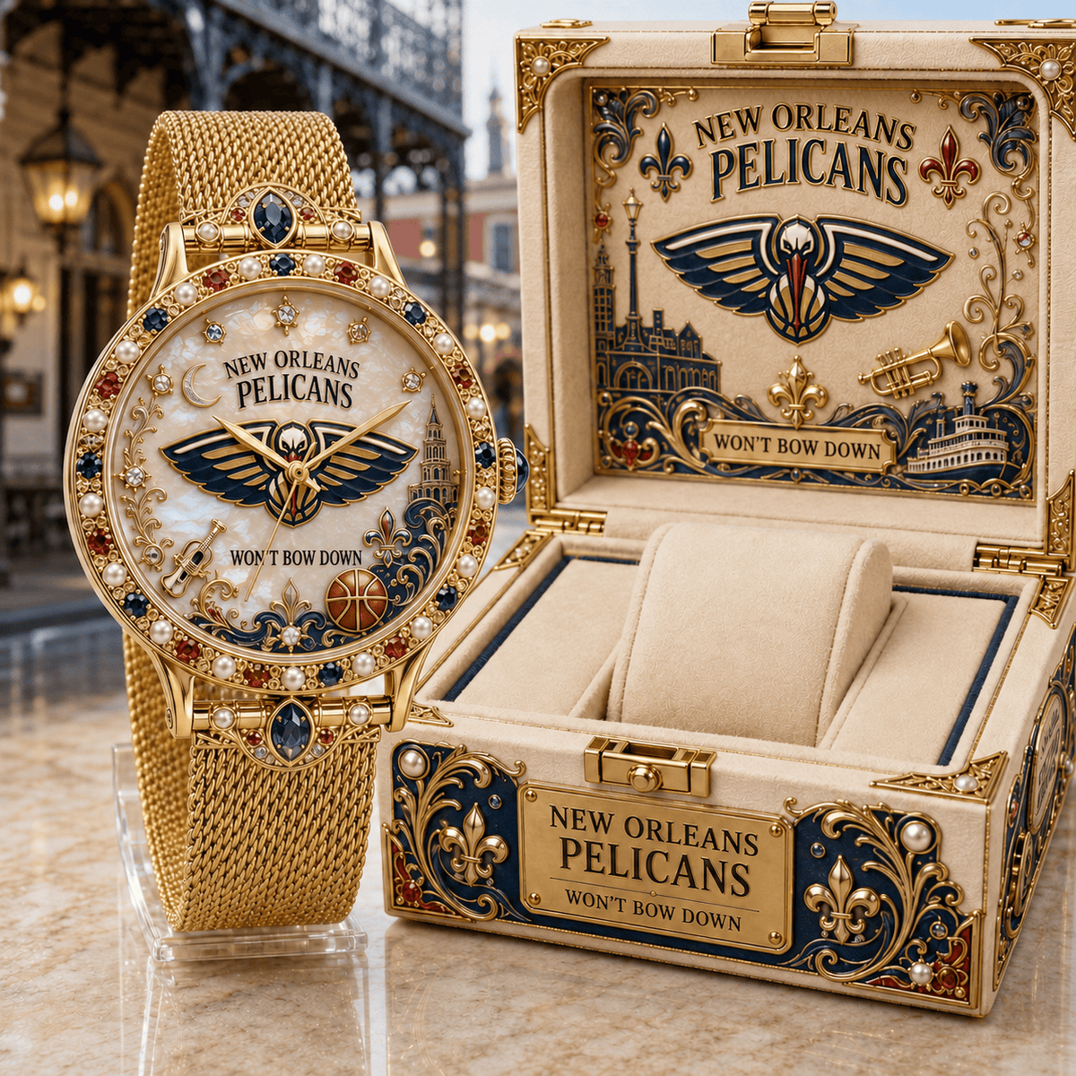 NOP Premium New Orleans Pelicans Watch NTVA