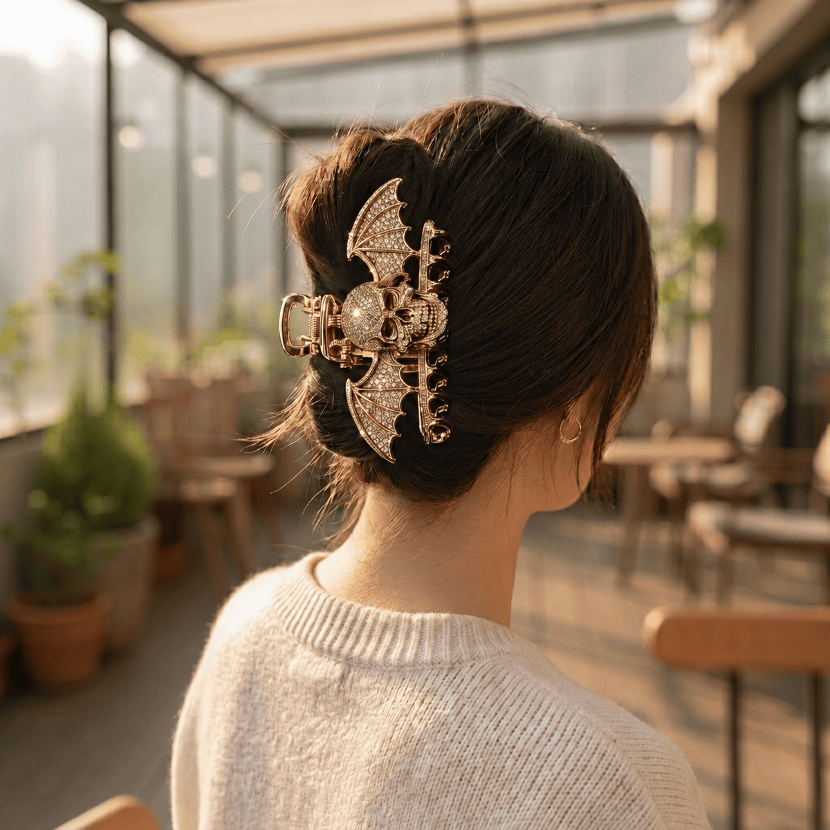 SVD Elegant Gold Hair Clip For Women BMD