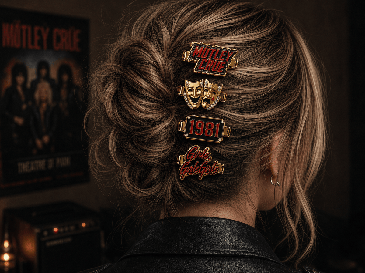 MTLC Elegant Gold Mini Barrettes for Women TTTT