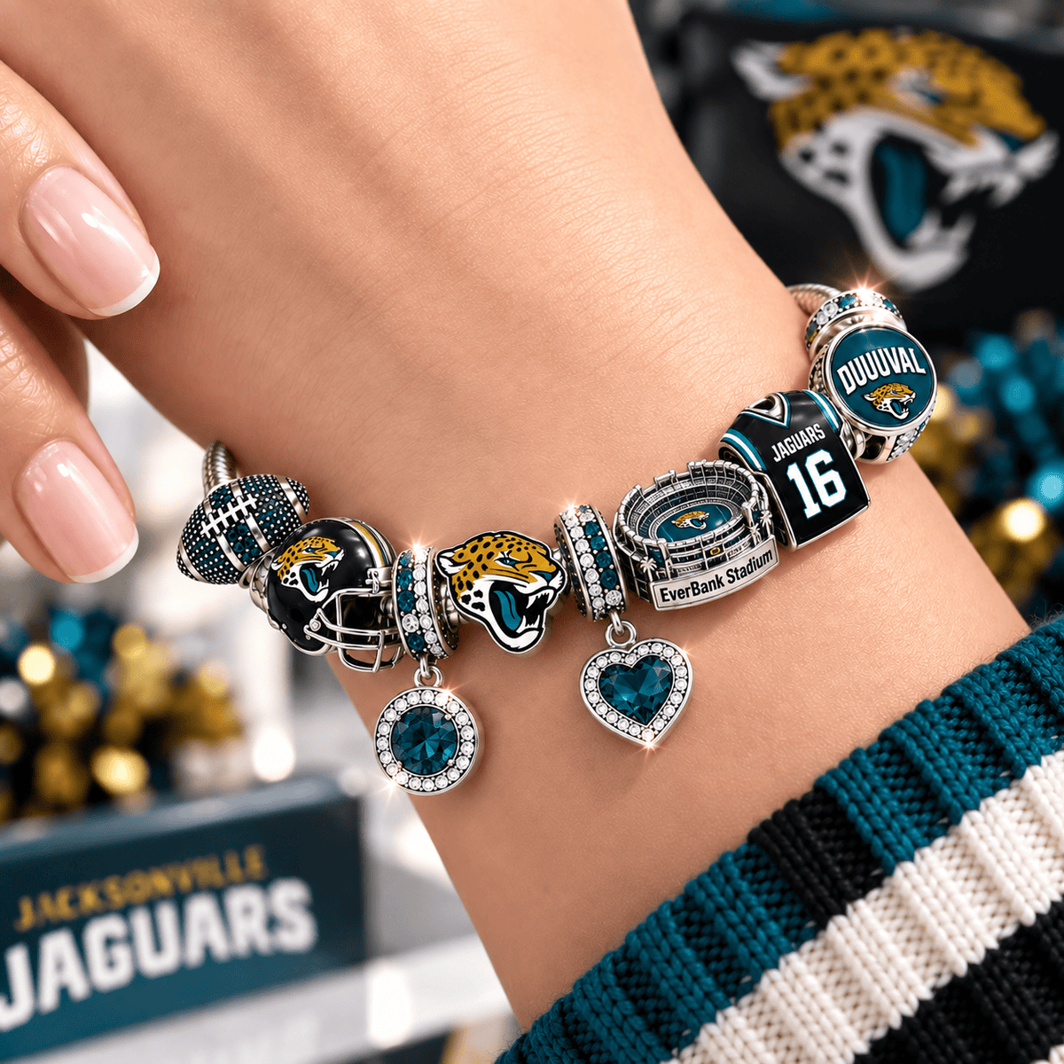 JSVJ Silver Charm Bracelet Set BMD
