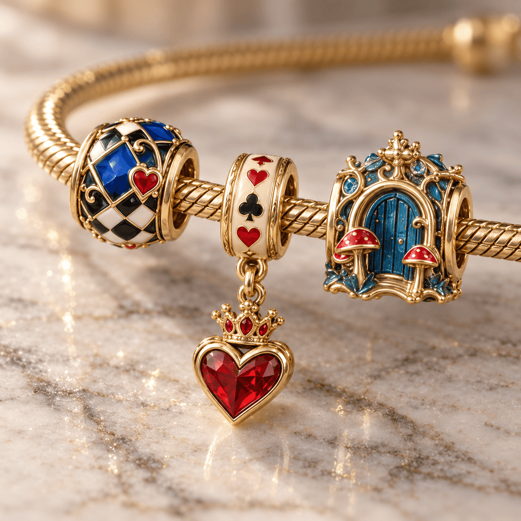 ALW Gold Charm Bracelet Set HQH
