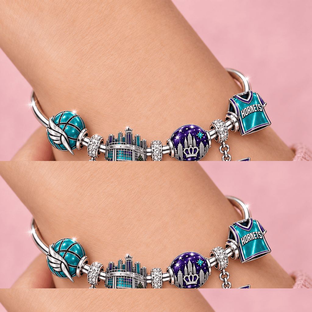 CLH Silver Charm Bracelet Set TMH