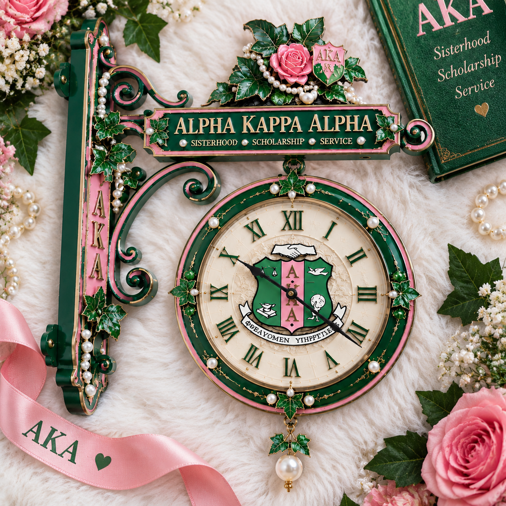 AKA Premium Illuminating Collector Wall Clock LNTH