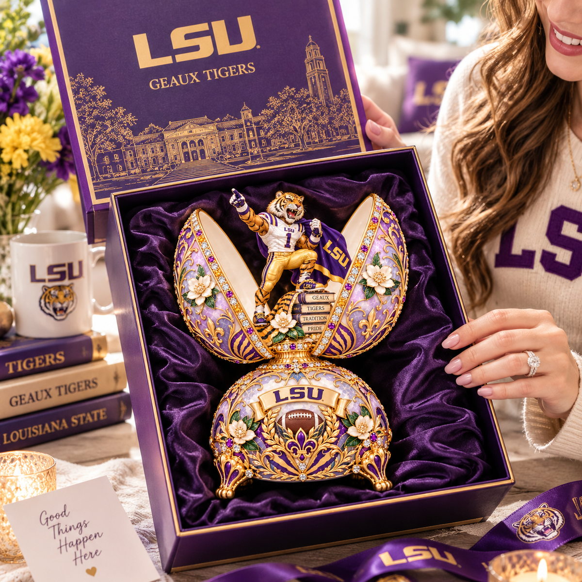LSU The Bradford Exchange Fabergé TTNL